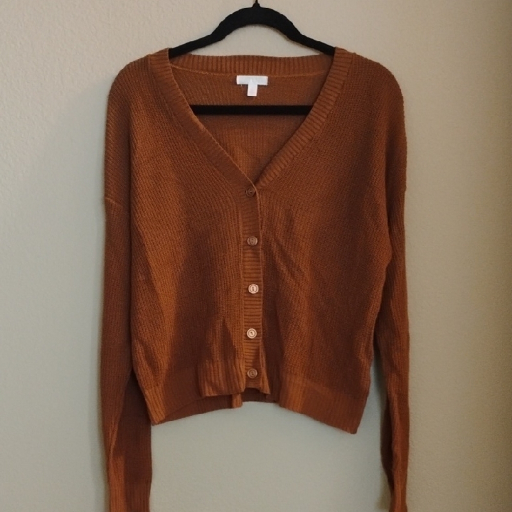 Abound Women's Brown Cardigan Sweater